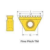 ISO Metric (con't)  Fine Pitch TM Thread Milling Inserts - Big-tools Industrial Supply Tools for Metal Cutting